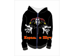 Толстовка на молнии с полной запечаткой Король и Шут №11