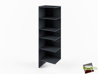 Дополнительная секция стеллажа I-641 578*440*1940 (Ш*Г*В) Антрацит