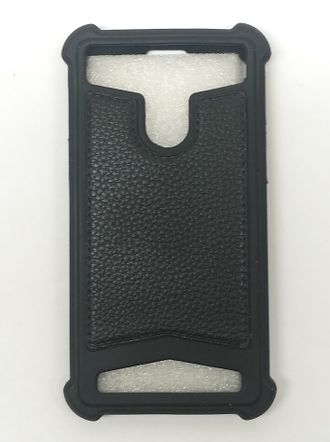 Защитная крышка силиконовая универсальная для смартфона 4,5&#039;-4,8&#039;, черная