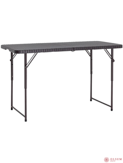 Стол для кейтеринга 1220х610 складной чемодан пластиковый коричневый