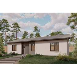 Одноэтажный дом с тремя спальнями, кабинетом 99м² и террасой 21м2(S9)