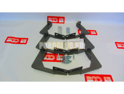 Пороги подножки "Classik Black" 1800 мм для Mitsubishi PAJERO SPORT 2008-2016