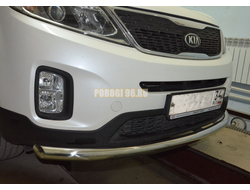Защита переднего бампера d60 для Kia Sorento (2013-2020)
