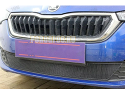 Защита радиатора для Skoda Rapid 2020- black низ