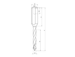 Сверло сквозное монолитное FABA WP-15