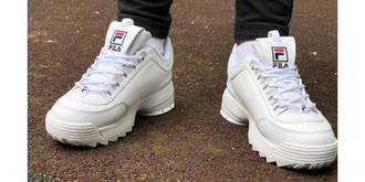 Кроссовки FILA DISRUPTOR 2 Белые Зимние в мехом мужские (41-45)