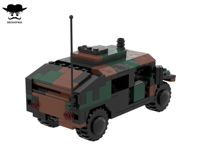 Лего бронеавтомобиль хаммер M1025 HMMWV