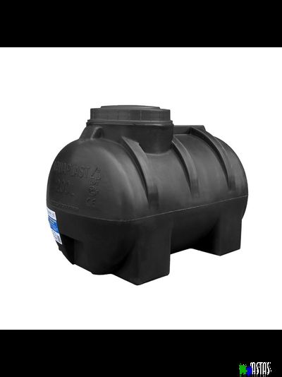 Емкость 200 литров горизонтальная  черная