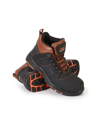 Ботинки ТРЕЙСЕР-БОСС-ЗИМА, (НУБУК) ПУ/НИТРИЛ, шерстяной мех, БОТ904