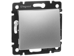Legrand 770101, Valena Выключатель одноклавишный, алюминий