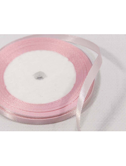 Лента атласная 6мм (63, бл. розовая), 22,9м