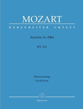 Mozart. Ascanio in Alba KV111 Klavierauszug (dt/it)