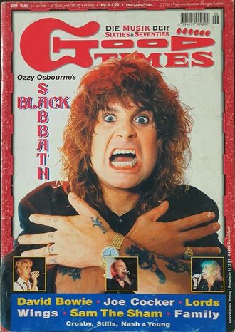 Good Times Magazine February 1999 Ozzy Osbournу Cover Иностранные музыкальные журналы, Intpressshop