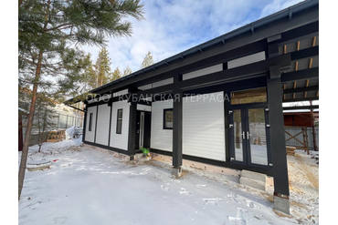 Облицовка фасада здания ДПК