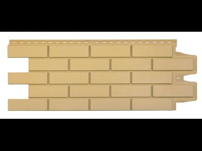 Фасадная панель "Клинкерный кирпич", цвет песочный, серия стандарт