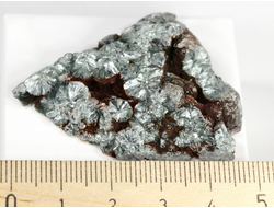 Клинохлор (серафинит), срез полированный с одной стороны, Россия, Иркутская область (48*38*10 мм, 13 г) №28402