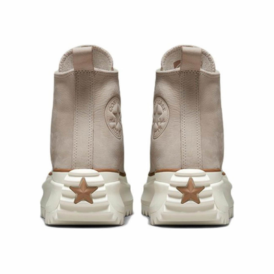 Весенние бежевые Кеды Converse Run Star Hike из натуральной кожи A04184C