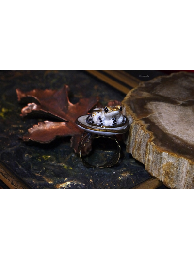 Кольцо с лягушкой &quot;Двойняшка Кваквази&quot;, реплика Дневного Светлячка