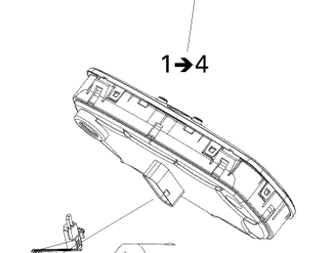 Спидометр оригинальный BRP 515177852 / 515177910 для BRP LYNX/Ski-Doo