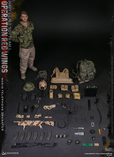 Радист, Операция «Красные крылья» - Коллекционная ФИГУРКА 1/6 scale Operation Red Wings NAVY SEALS  SDV TEAM 1 Radio Telephone Operator (78081) - DAMTOYS