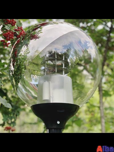 Шар 400мм с серебристым напылением Светильник уличный 40см