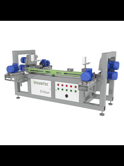 Специальный сверлильно-присадочный станок с торцовкой WoodTec D-Four