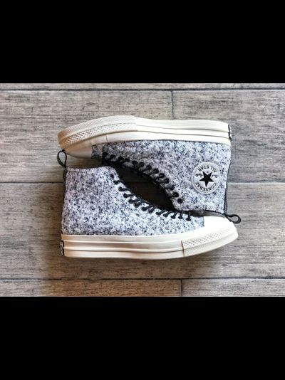 Кеды Converse Chuck 70 Sherpa зимние серые высокие