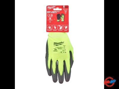 Перчатки сигнальные с сопротивлением порезам Milwaukee ур.1