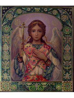 Ангел-Хранитель. Рукописная икона.