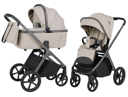 Коляска 2в1 Carrello Vector F CRL-6700, Zephyr Beige (Молочный) рама серая