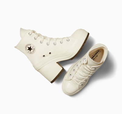 Фирменные кеды Converse Chuck 70 De Luxe Heel белые высокие A05348C