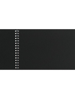 Скетчбук А4, 20л, блок черный, 120гр, спираль, жесткая подложка SKETCHBOOK BLACK 2936