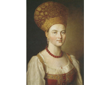 И. П. Аргунов &quot;Портрет неизвестной в русском костюме&quot; 1784 г.