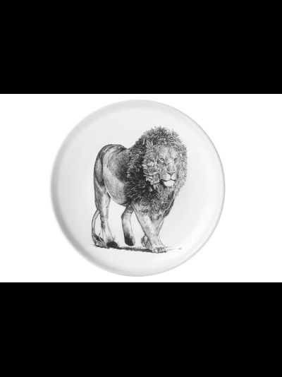 Тарелка  Африканский лев, 20 см  подарочная упаковка