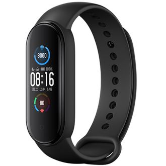 Умный фитнес-браслет Xiaomi Mi Smart Band 5 CN (Черный)