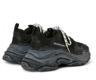 All black triple s balenciaga shop