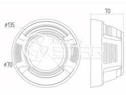 Бленда (маска) для линз №34 Porsche