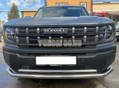 Защита переднего бампера Папа Тюнинг d60 Haval H3 2024-