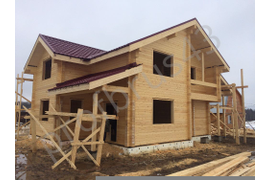 Дом из профилированного бруса камерной сушки, Московская область, Истринский район, деревня Зыково, февраль-март 2017