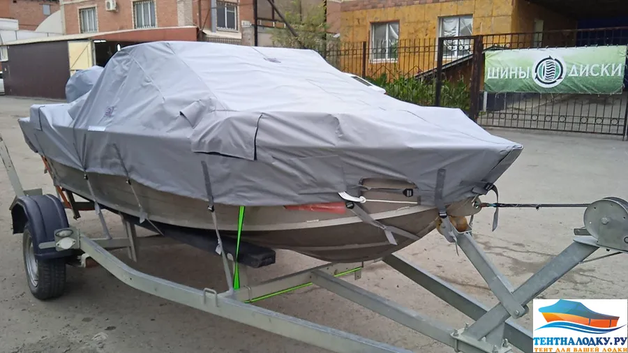 Тент на лодку WYATBOAT 430 MDC (кренолины)