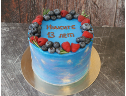 Космический торт с ягодами, 1,5 кг
