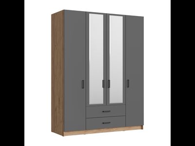 АУРА Графит Шкаф ШР-4 (Woodman)