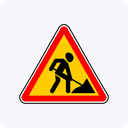 Дорожный знак 1.25 Дорожные работы