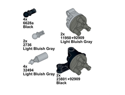 !АНАЛОГ! Wheels, Bearings and Suspension /  Steering hubs,  (SSP2)