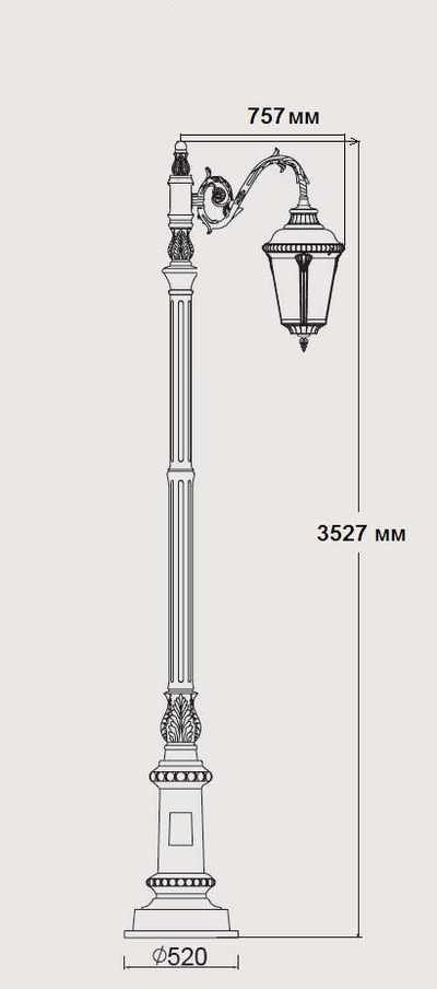 Парковый светильник серии  MUNICH 2 (D)