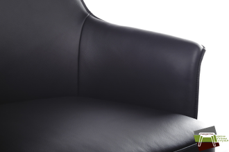 Кресло Rosso А1918 Чёрный (3A MND9901) натуральная кожа