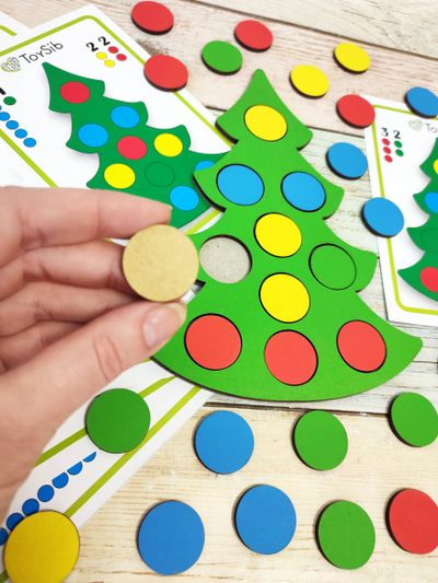 Мозаика "Наряжаем ёлку"