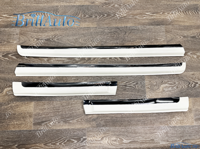 Молдинги Toyota Land Cruiser Prado 150 белые с хромом