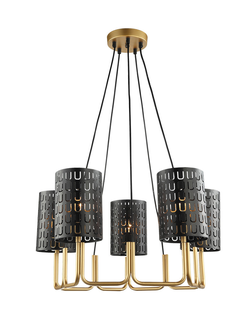 Люстра 4005/5P-GD-BK НОЭЛЬ Lumien Hall