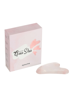 Скребок гуаша из розового кварца Ayoume Rose Quartz Gua Sha
